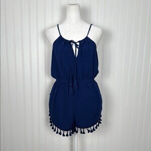Francesca’s swim, Blue Tassel Romper